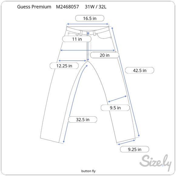 Guess Premium Jeans 31W / 32L - Picture 10 of 10